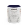 11oz Schnoodle Mug, Navy, front view