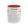 11oz Schnoodle Mug, Red, front view