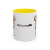 11oz Schnoodle Mug, Yellow, front view