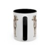 11oz Scottish Deerhound Mug, Black, back view