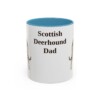 11oz Scottish Deerhound Dog Dad Mug, Light Blue, front view