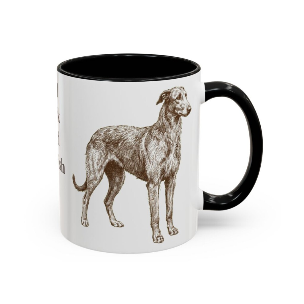 11oz-scottish-deerhound-mug-humor-black-right 11oz Funny Scottish Deerhound Mug, Black, right side view