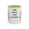 11oz-scottish-deerhound-mug-humor-light-green 11oz Funny Scottish Deerhound Mug, Light Green, front view