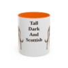 11oz-scottish-deerhound-mug-humor-orange 11oz Funny Scottish Deerhound Mug, Orange, front view