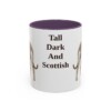 11oz-scottish-deerhound-mug-humor-purple 11oz Funny Scottish Deerhound Mug, Purple, front view