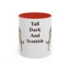 11oz-scottish-deerhound-mug-humor-red 11oz Funny Scottish Deerhound Mug, Red, front view