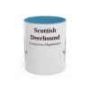 11oz-scottish-deerhound-mug-latin-light-blue 11oz Scottish Deerhound Latin Mug, Light Blue, front view