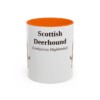 11oz-scottish-deerhound-mug-latin-orange 11oz Scottish Deerhound Latin Mug, Orange, front view