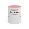11oz-scottish-deerhound-mug-latin-pink 11oz Scottish Deerhound Latin Mug, Pink, front view