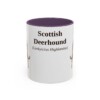 11oz-scottish-deerhound-mug-latin-purple 11oz Scottish Deerhound Latin Mug, Purple, front view