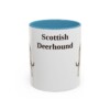 11oz Scottish Deerhound Mug, Light Blue, front view