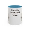 11oz Scottish Deerhound Dog Mom Mug, Light Blue, front view