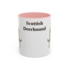 11oz Scottish Deerhound Mug, Pink, front view