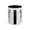 11oz Scottish Deerhound Mug, Black, back view