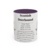 11oz Scottish Deerhound Mug, Purple, front view