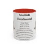 11oz Scottish Deerhound Mug, Red, front view