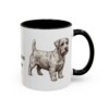 11oz Sealyham Terrier Dog Dad Mug, Black, right side view