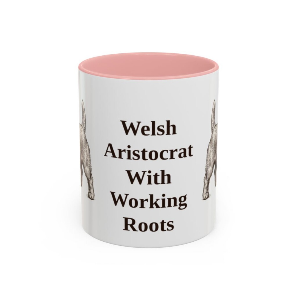 11oz-sealyham-terrier-mug-humor-pink 11oz Funny Sealyham Terrier Mug, Pink, front view