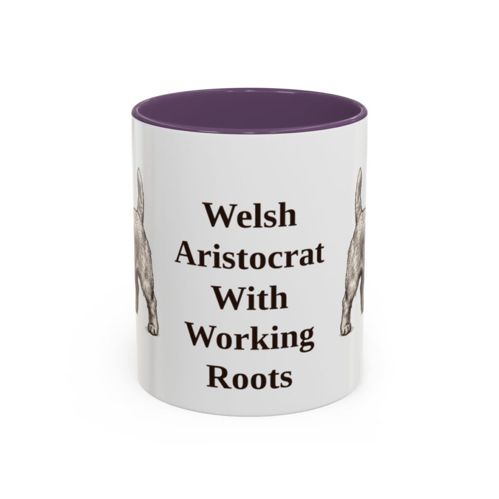 11oz-sealyham-terrier-mug-humor-purple 11oz Funny Sealyham Terrier Mug, Purple, front view