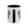 11oz Sealyham Terrier Latin Mug, Black, back view