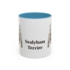 11oz Sealyham Terrier Mug, Light Blue, front view