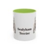 11oz Sealyham Terrier Mug, Light Green, front view