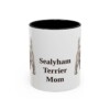 11oz Sealyham Terrier Dog Mom Mug, Black, front view