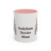 11oz Sealyham Terrier Dog Mom Mug, Pink, front view