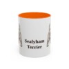 11oz Sealyham Terrier Mug, Orange, front view