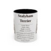 11oz Sealyham Terrier Mug, Black, front view