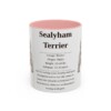 11oz Sealyham Terrier Mug, Pink, front view