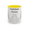 11oz Sealyham Terrier Mug, Yellow, front view