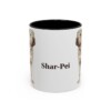 11oz Shar-Pei Mug, Black, front view