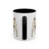 11oz Funny Shar-Pei Mug, Black, back view