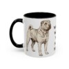 11oz Funny Shar-Pei Mug, Black, left side view