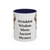 11oz Funny Shar-Pei Mug, Navy, front view