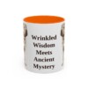 11oz Funny Shar-Pei Mug, Orange, front view