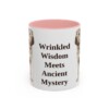 11oz Funny Shar-Pei Mug, Pink, front view