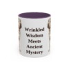 11oz Funny Shar-Pei Mug, Purple, front view