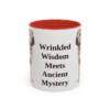 11oz Funny Shar-Pei Mug, Red, front view
