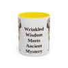 11oz Funny Shar-Pei Mug, Yellow, front view