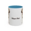 11oz Shar-Pei Mug, Light Blue, front view