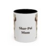 11oz Shar-Pei Dog Mom Mug, Black, front view