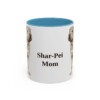 11oz Shar-Pei Dog Mom Mug, Light Blue, front view