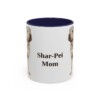 11oz Shar-Pei Dog Mom Mug, Navy, front view