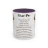11oz Shar-Pei Mug, Purple, front view
