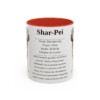 11oz Shar-Pei Mug, Red, front view