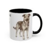 11oz Shepherd Mix Dog Dad Mug, Black, right side view