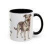 11oz Funny Shepherd Mix Mug, Black, right side view
