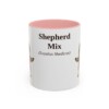 11oz Shepherd Mix Latin Mug, Pink, front view